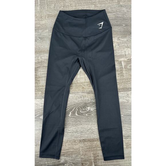 GymShark High Rise Training Leggings Womens XS Black White New Athletic B2A8F - Picture 2 of 11